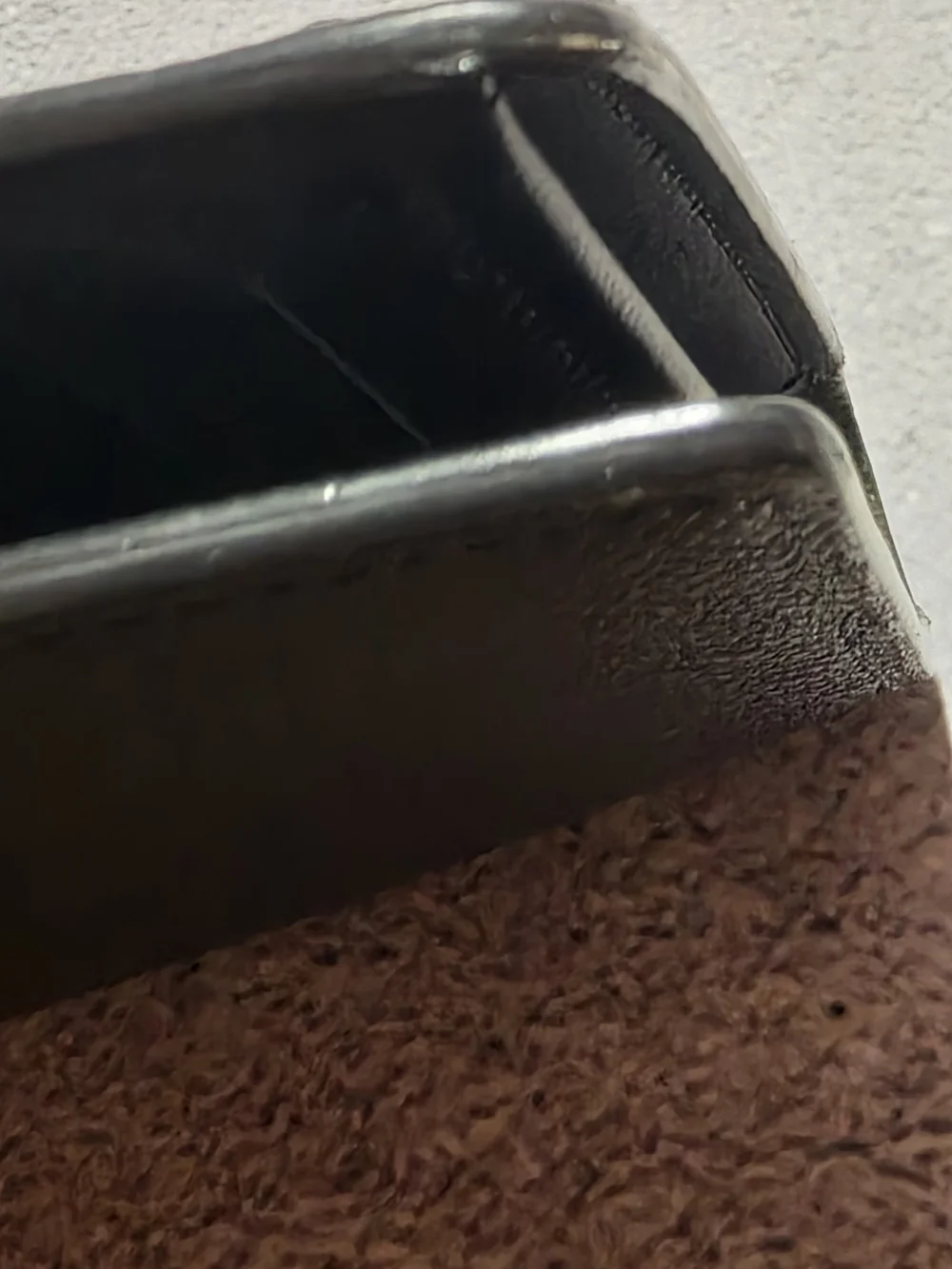Louis Vuitton Black Textured Long Bifold Wallet